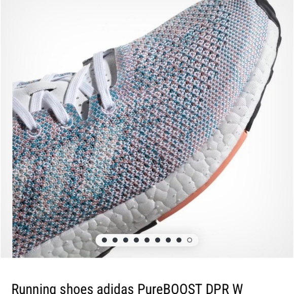 Nwt Running shoes adidas PureBOOST DPR  blue spring $170 athletic activewear - Picture 8 of 15